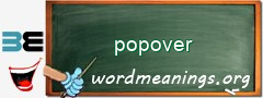 WordMeaning blackboard for popover